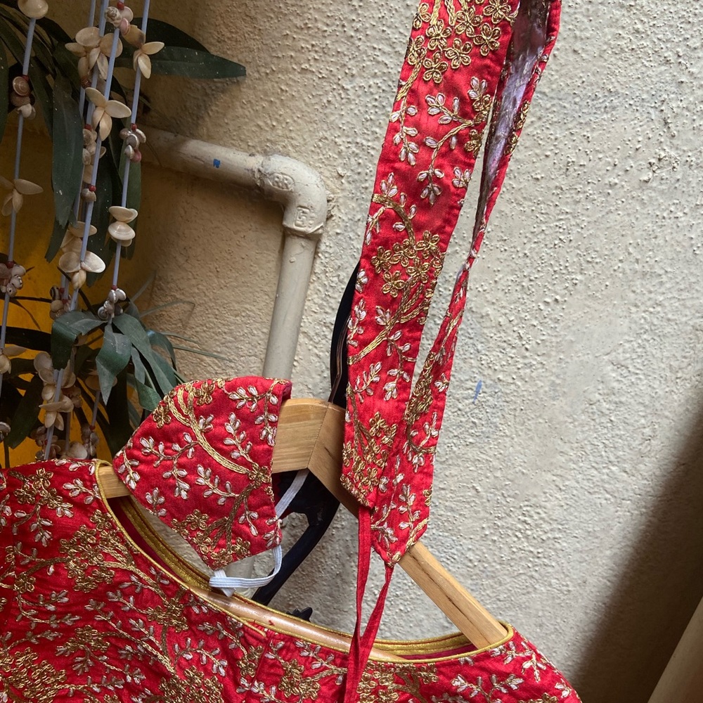 Set of  Blouse+Mask+Belt. Size - L - Picture 10 of 14